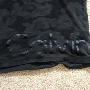 Black Camo Calvin Klein Performance Long Sleeve